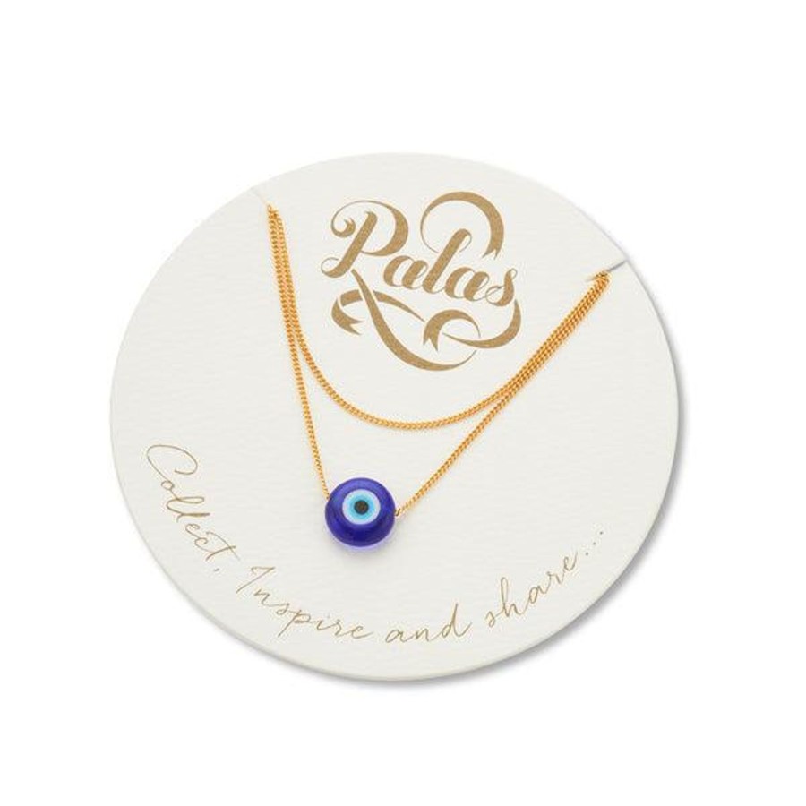 Jewellery | Palas Evil Eye Protection Necklace (Gold Plated)