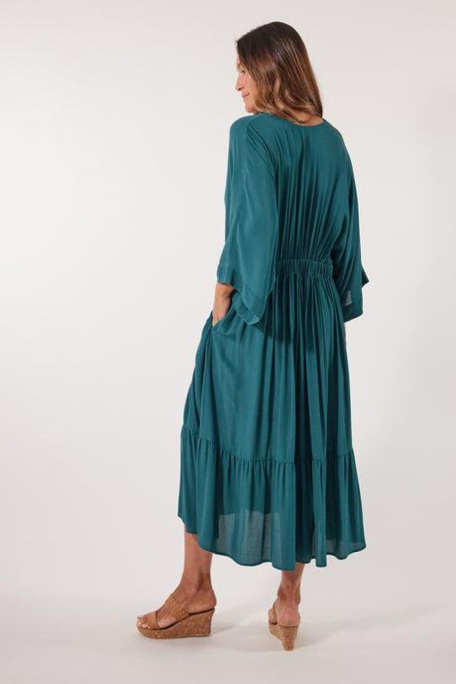 Dresses | Isle Of Mine Botanical Relax Dress - Teal