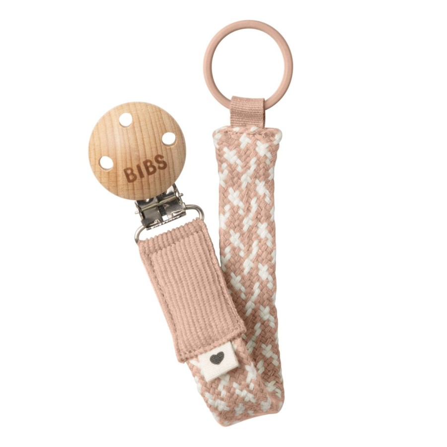 Nursery & Nurture | BIBS Pacifier Clip - Blush/Ivory