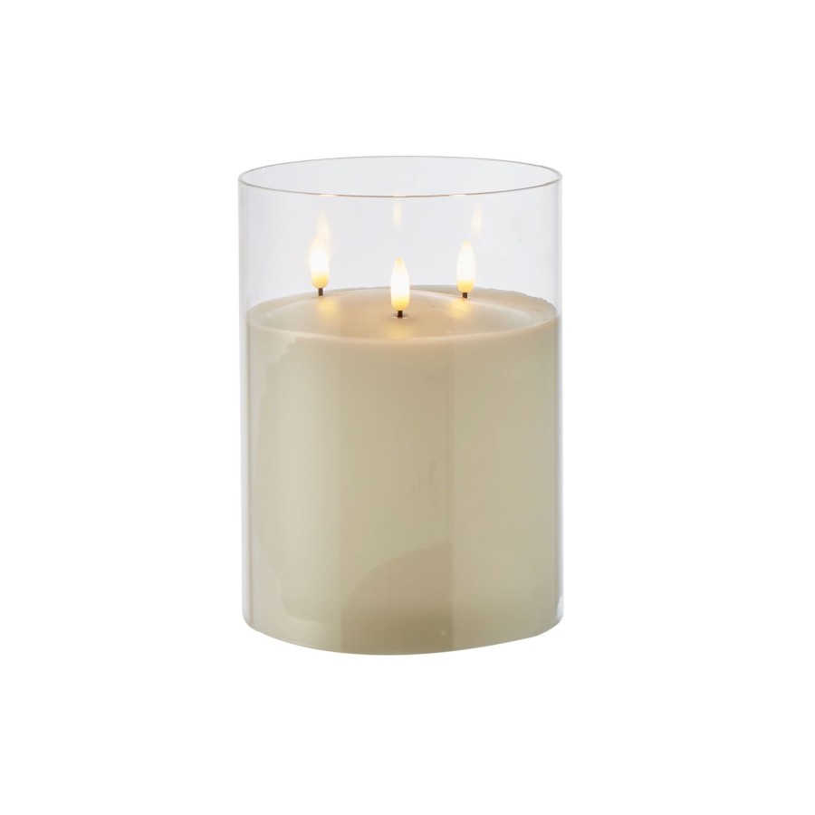 Decor Items | Rogue Home Glass Triflame Candle Clear 20Cm