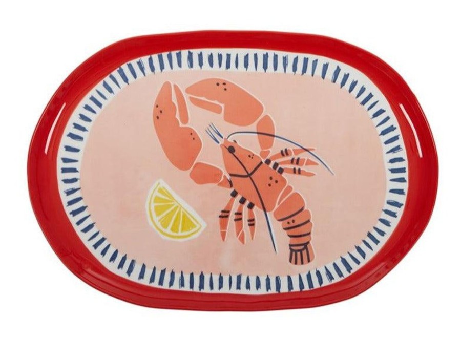 Dining & Entertaining | Coast To Coast Home Riviera Lobster Ceramic Platter 45X31Cm