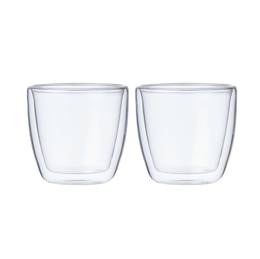 Dining & Entertaining | Leaf & Bean Double Wall Coffee & Tea Glass 250Ml Set/2