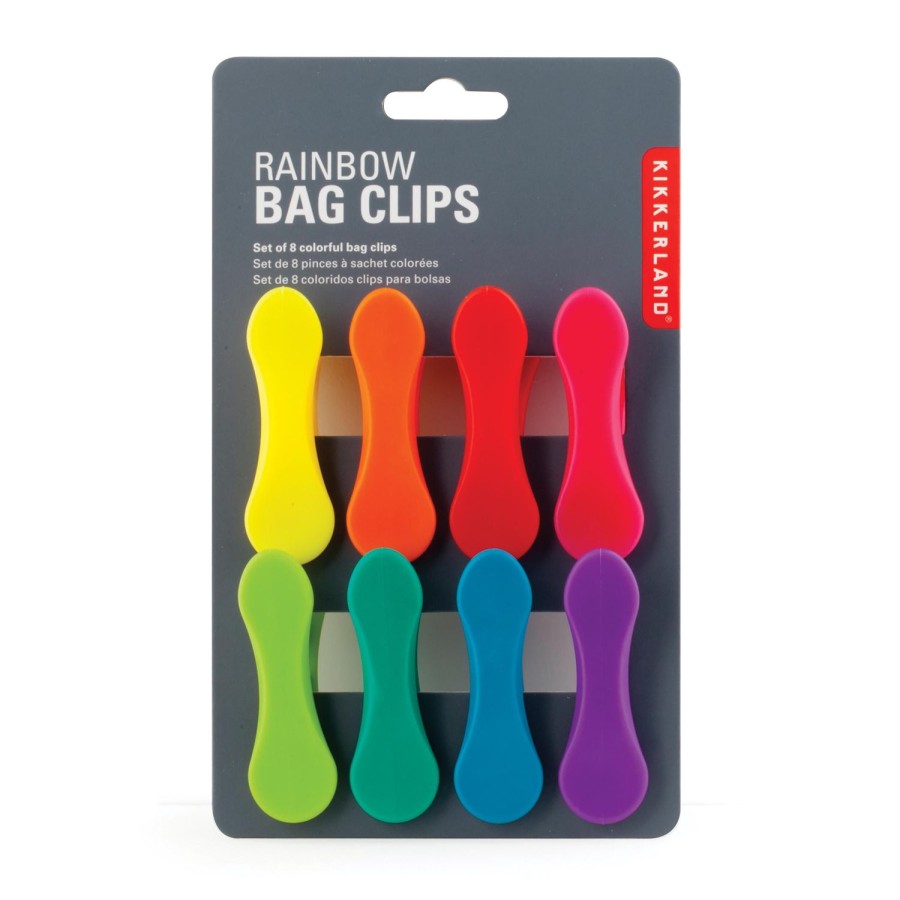 Kitchenware | Kikkerland Rainbow Bag Clips