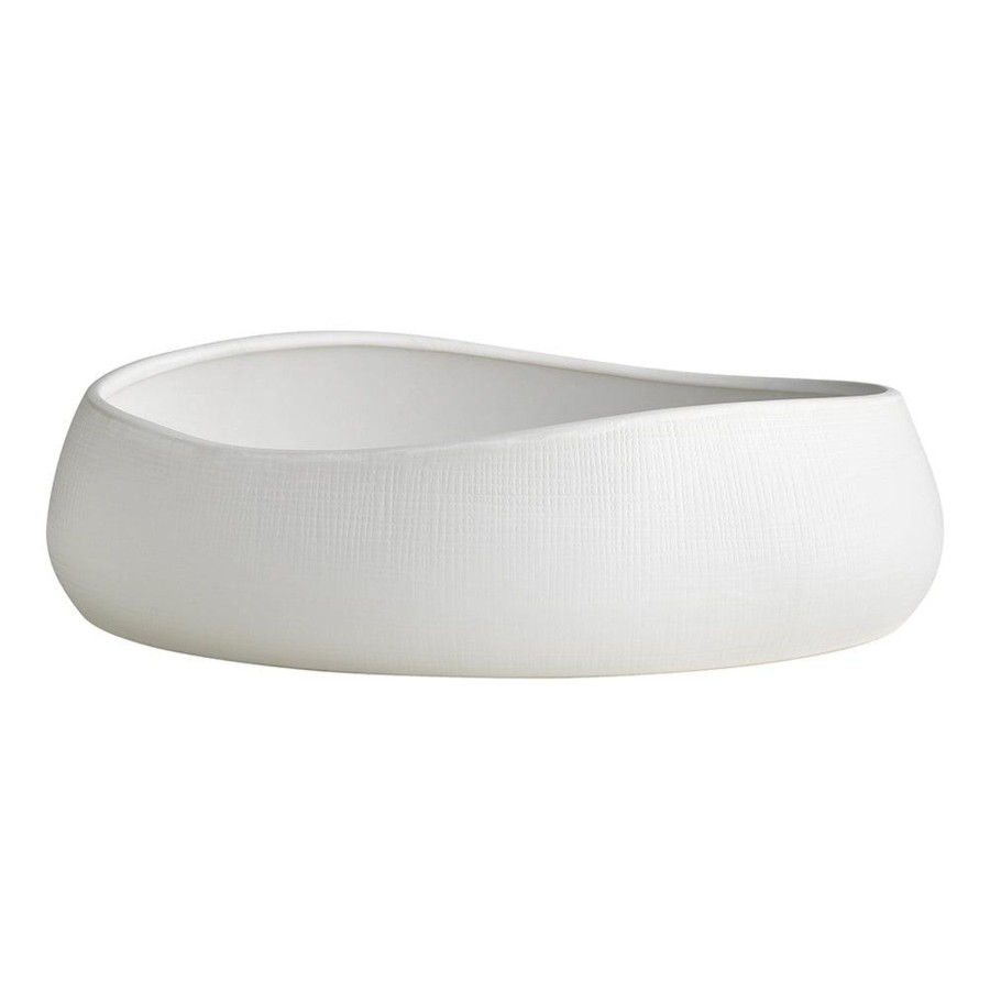 Dining & Entertaining | Ecology Bisque Oval Bowl 30Cm White