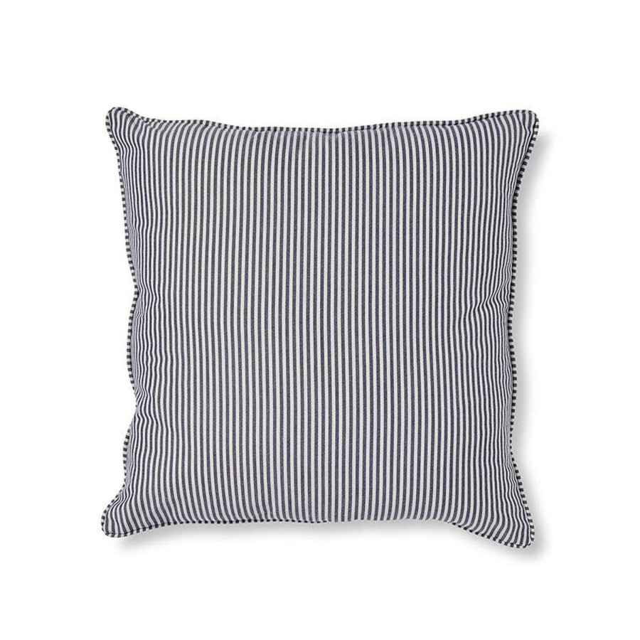 Soft Furnishings | Madras Link Morris Blue Stripe Cushion 55X55Cm