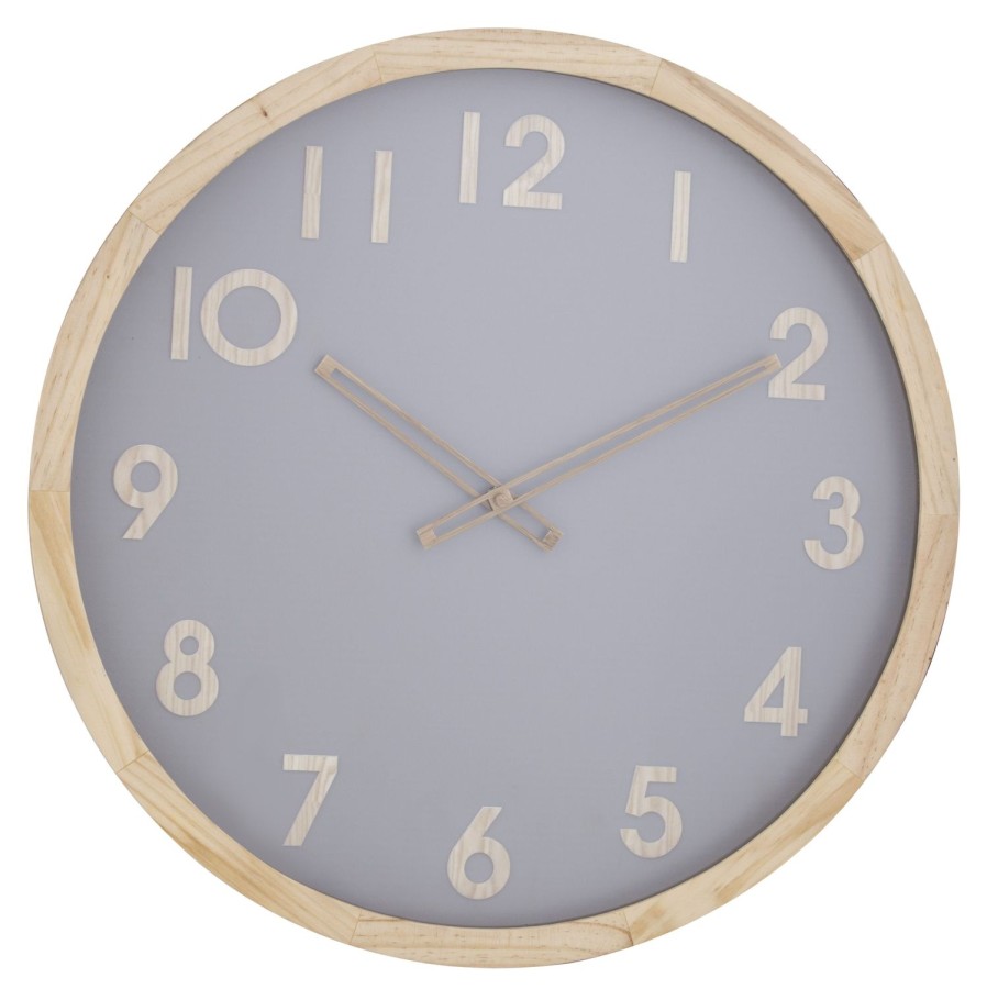 Wall Decor | Amalfi Riley Wall Clock 50Cm - Natural