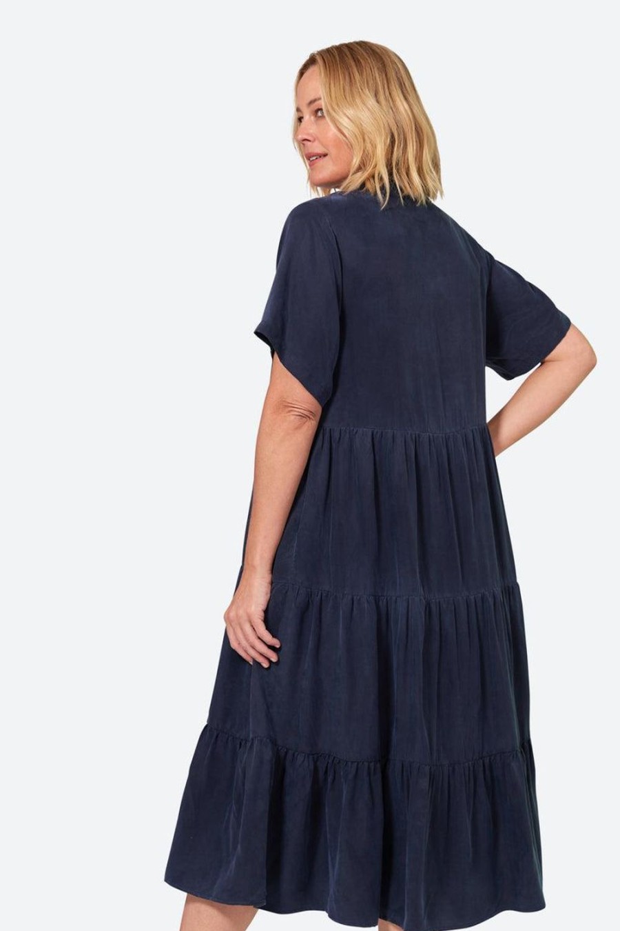 Dresses | Eb & Ive Elixir Tiered Dress - Sapphire