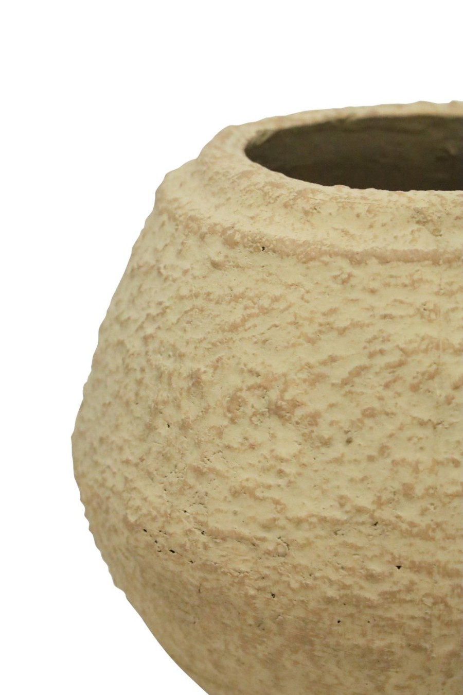 Pots, Planters & Vases | Robert Mark Luna Vase 19Cm - Textured Beige