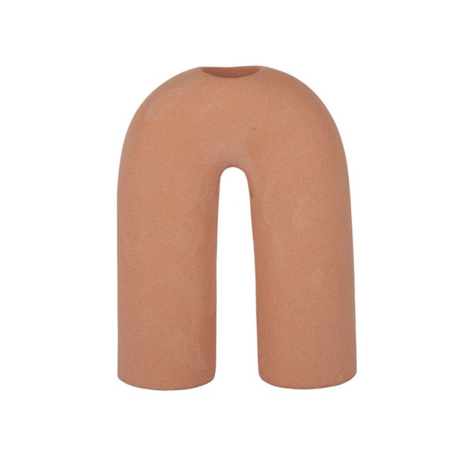 Decor Items | Coast To Coast Home Arcelio Ceramic Candle Holder - Tan