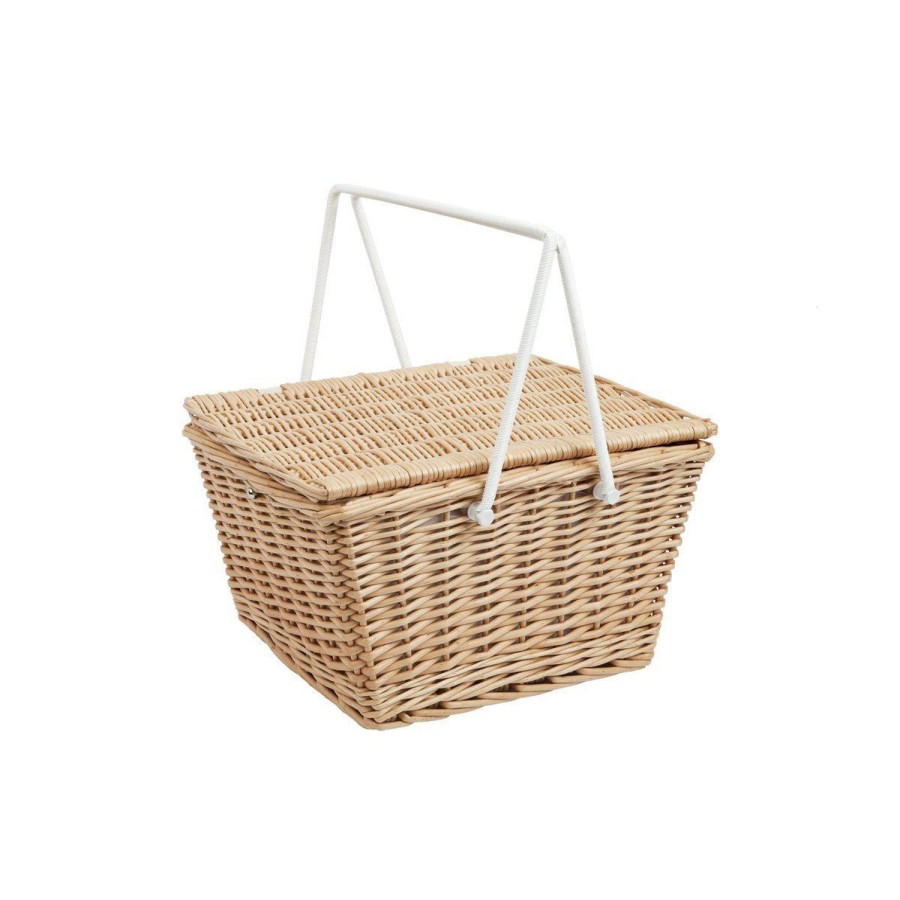 Travel & Outdoors | Sunny Life Small Picnic Basket - Call Of The Wild - Peachy Pink