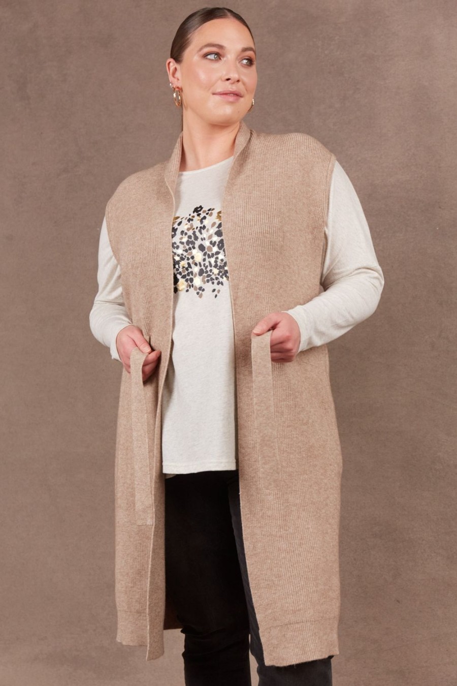 Jackets, Coats & Vests | Eb & Ive Nawi Vest - Barley