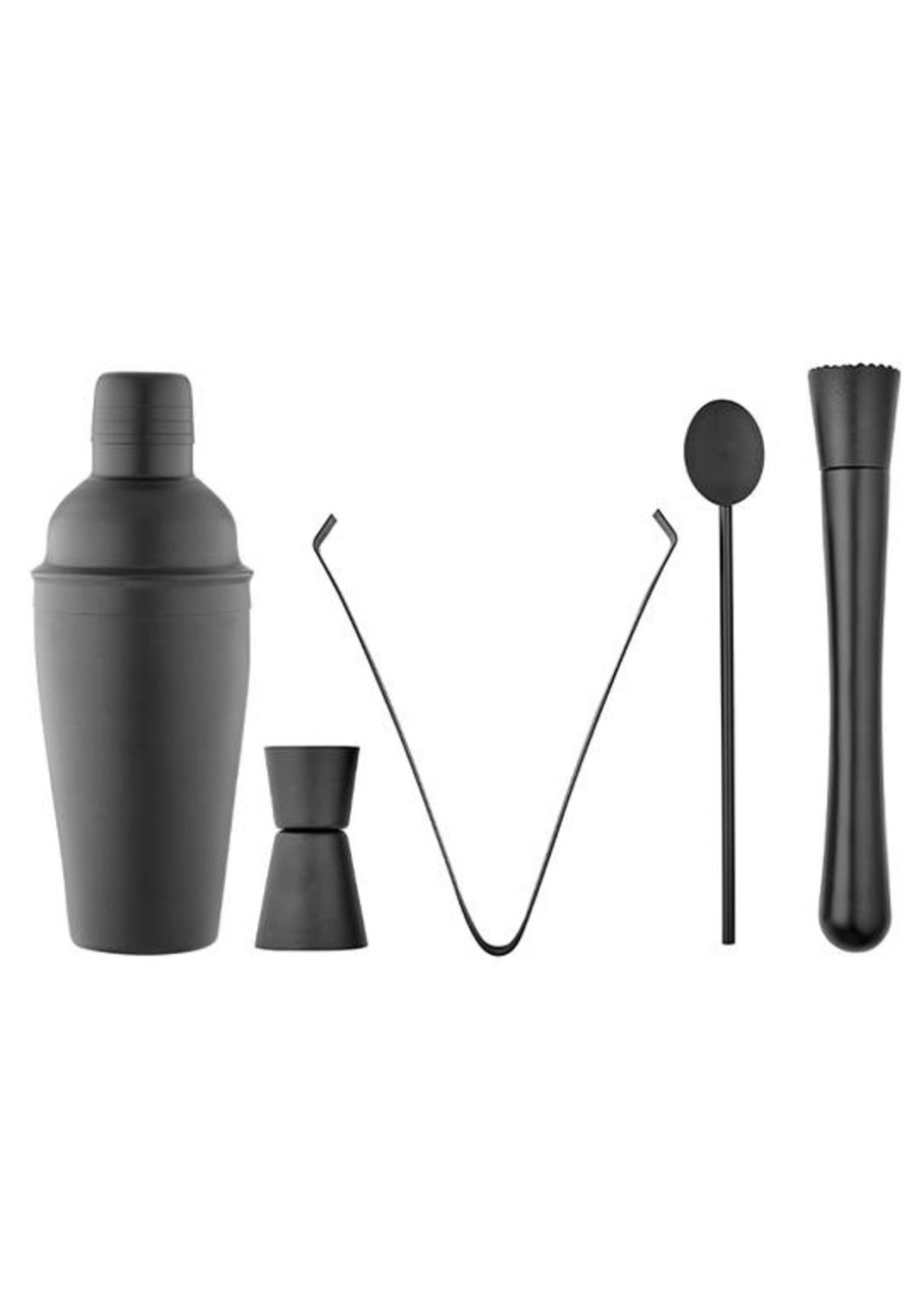 Dining & Entertaining | Tempa Aurora 5Pc Matte Black Cocktail Set