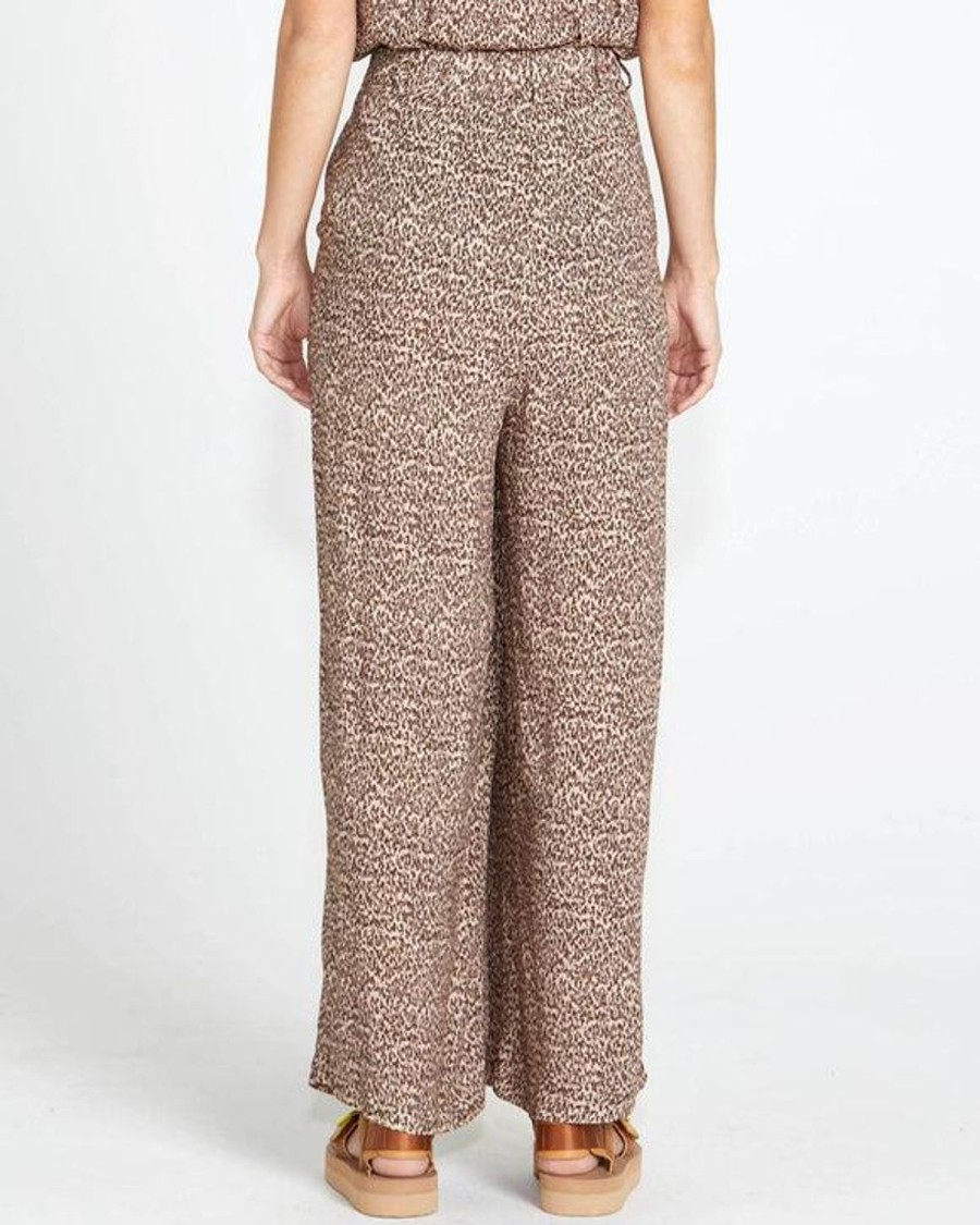 Pants | SASS Scarlett Wide Leg Pant - Micro Leopard