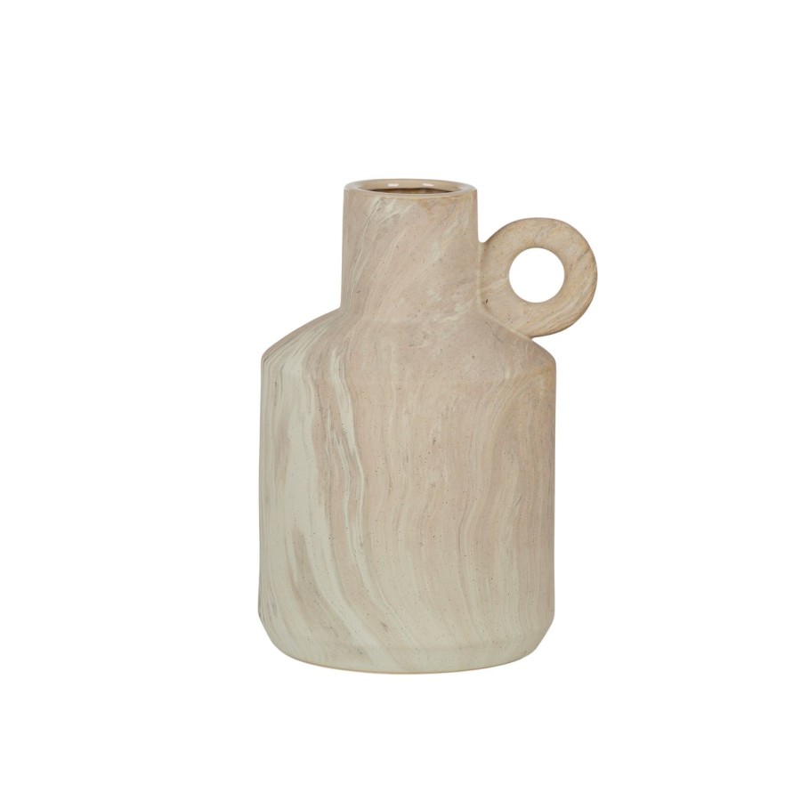 Pots, Planters & Vases | Coast To Coast Home Berat Ceramic Urn Vase 25X28.5X38.5Cm Sand