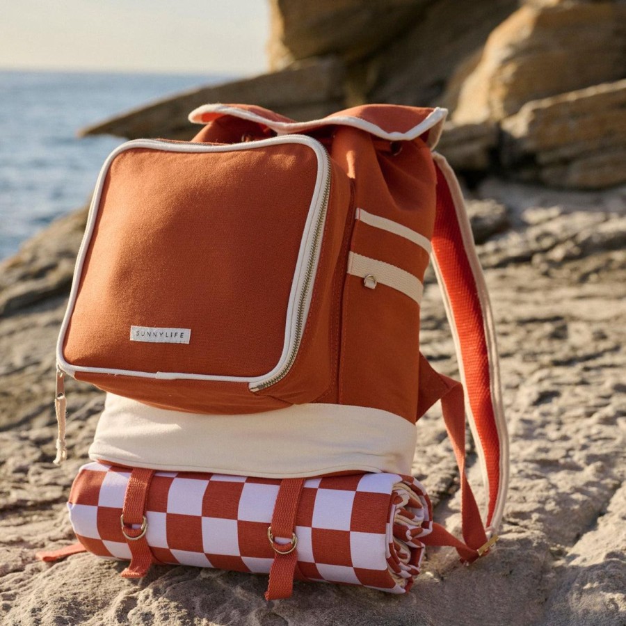 Travel & Outdoors | Sunny Life Luxe Picnic Backpack - Terracotta