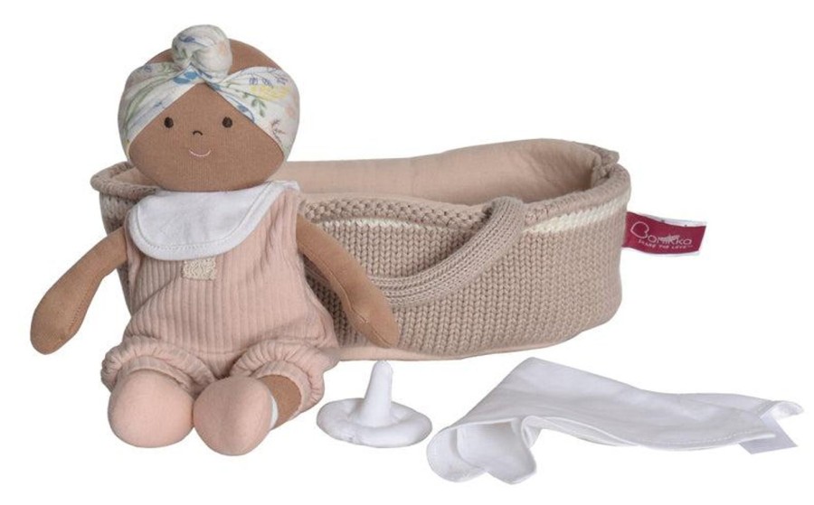 Toys | Bonikka Pink Outfit Baby With Knitted Carry Cot