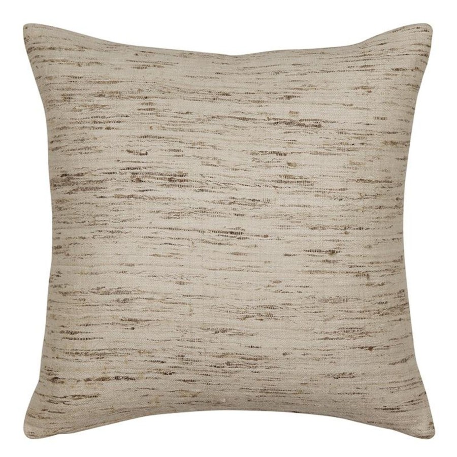 Soft Furnishings | Madras Link Devi Neutral Raw Silk Cushion 50Cm