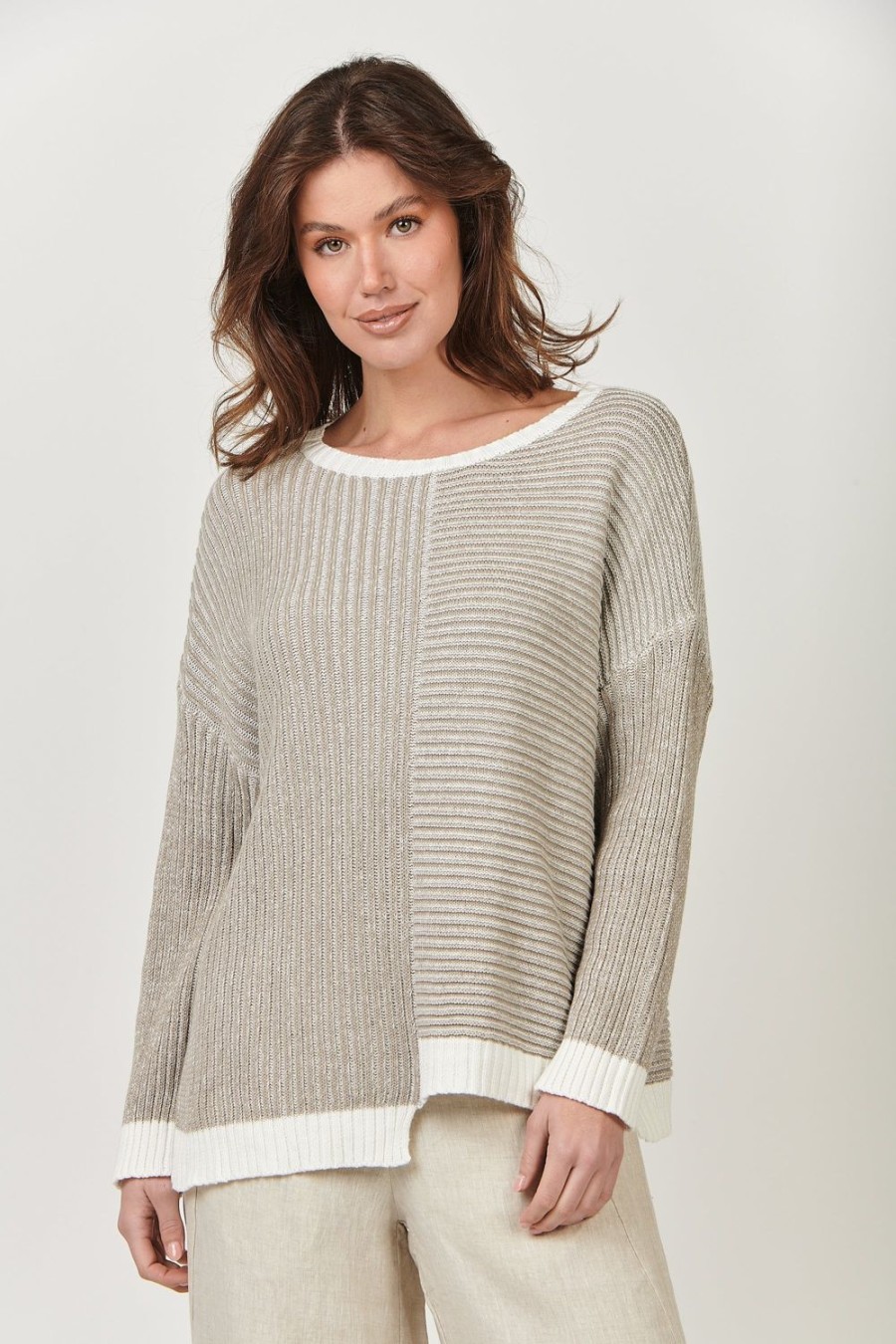 Knitwear & Jumpers | Naturals by O&J Cotton Jumper - Beige Marle