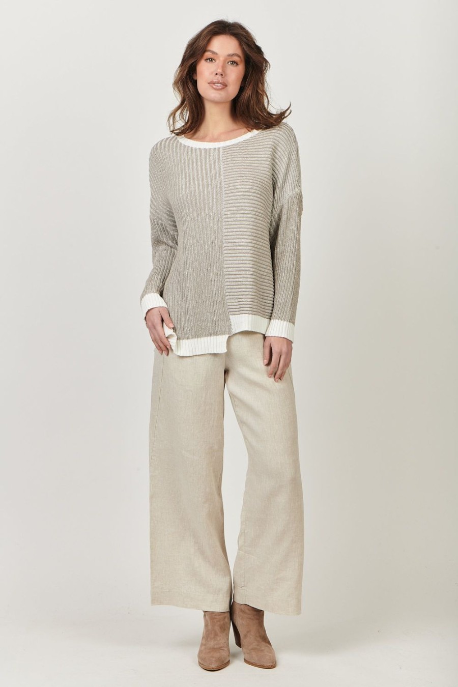 Knitwear & Jumpers | Naturals by O&J Cotton Jumper - Beige Marle