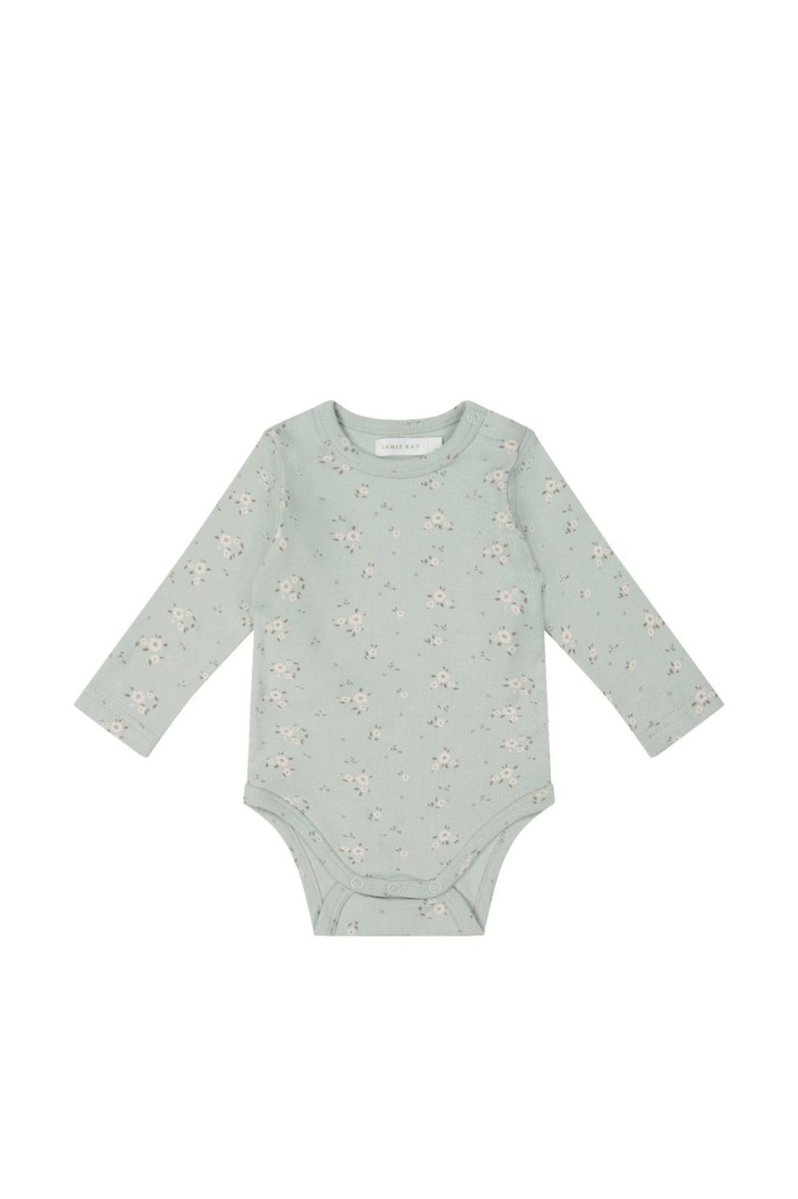 Jamie Kay | Jamie Kay Organic Cotton Long Sleeve Bodysuit - Lulu Blue