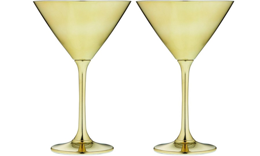 Dining & Entertaining | Tempa Aurora Gold Martini Glass - Pack Of 2