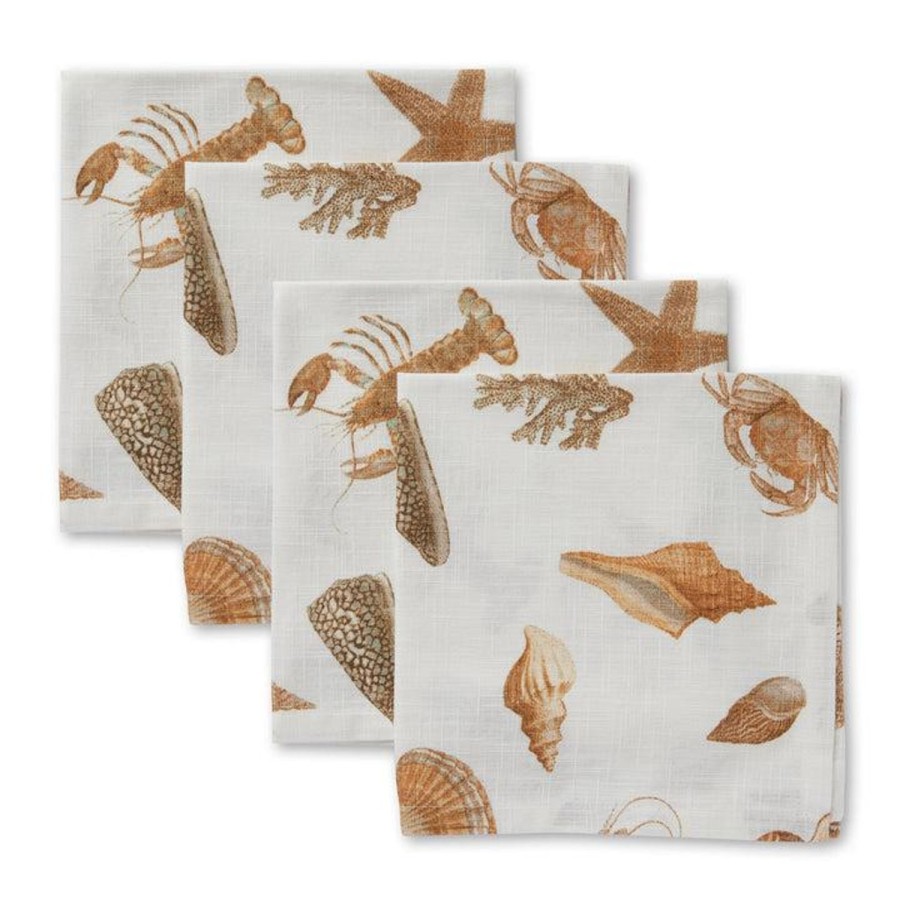 Soft Furnishings | Madras Link Shell Collection Napkin Set Of 4