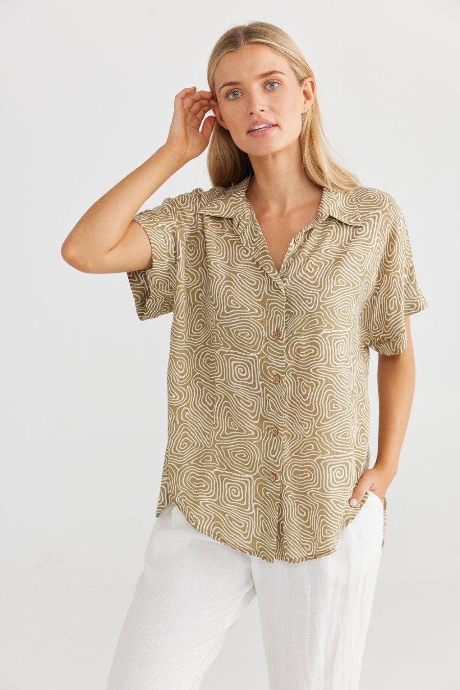 Tops | The Shanty Corporation Dune Shirt - Zellige