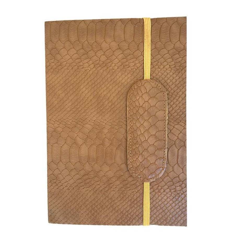 Journals, Books & Calendars | NERO A5 Croco Leather Journal