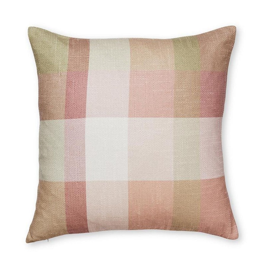 Soft Furnishings | Madras Link Sydney Check Sunset Cushion 50X50Cm