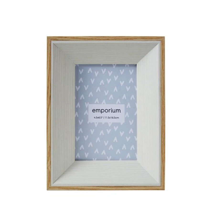 Decor Items | Emporium Wood 4X6" Photo Frame - White