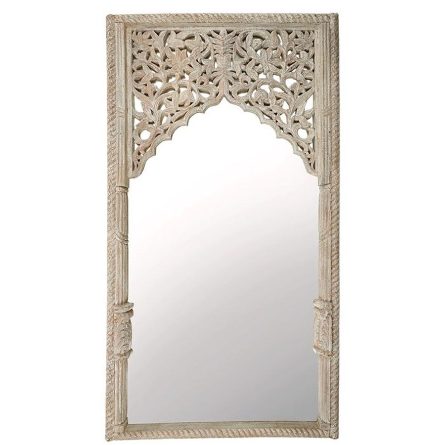 Mirrors | Coast To Coast Home Yavana Wood Mirror - Whitewash