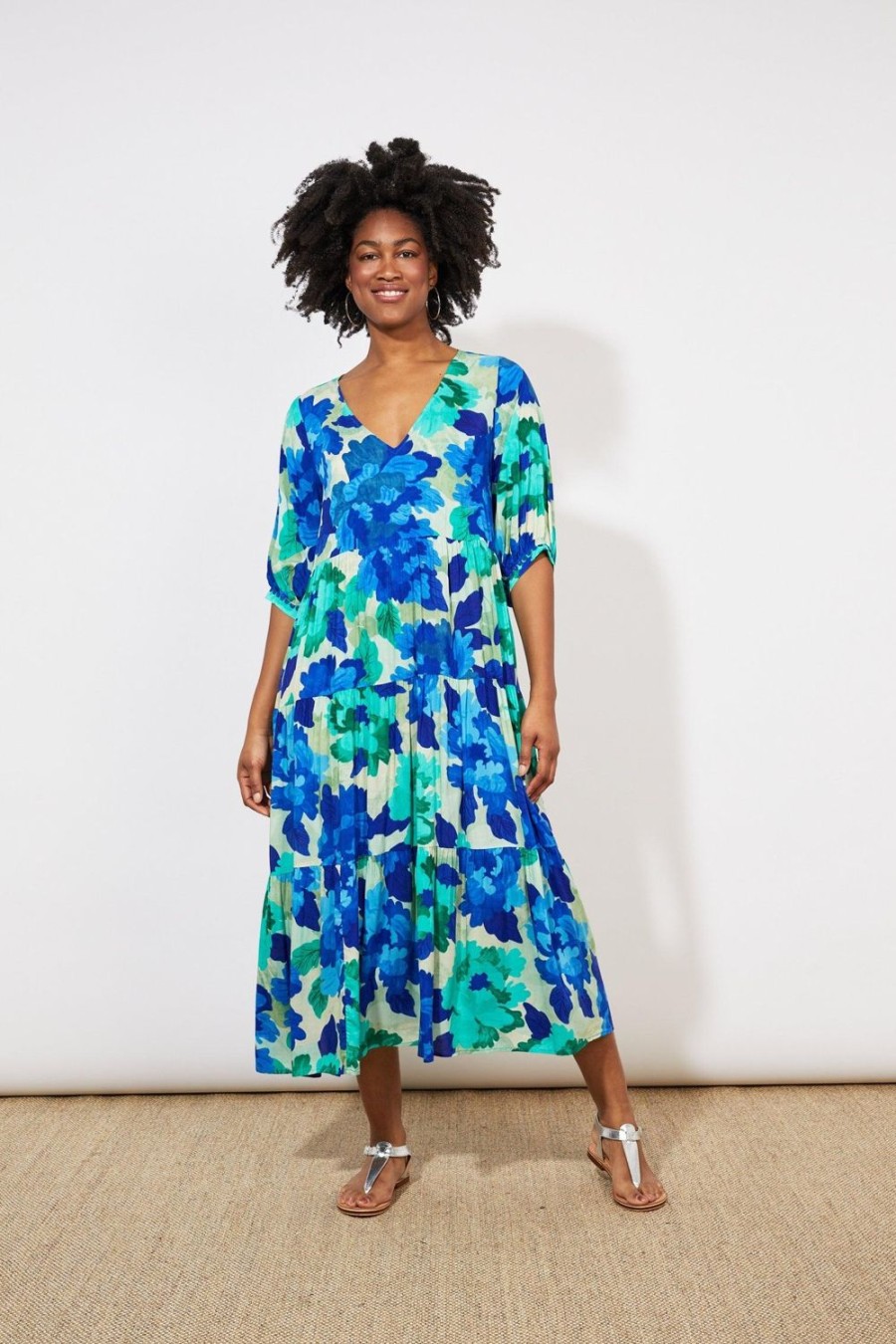 Dresses | Haven Cayman Tiered Maxi - Bermuda