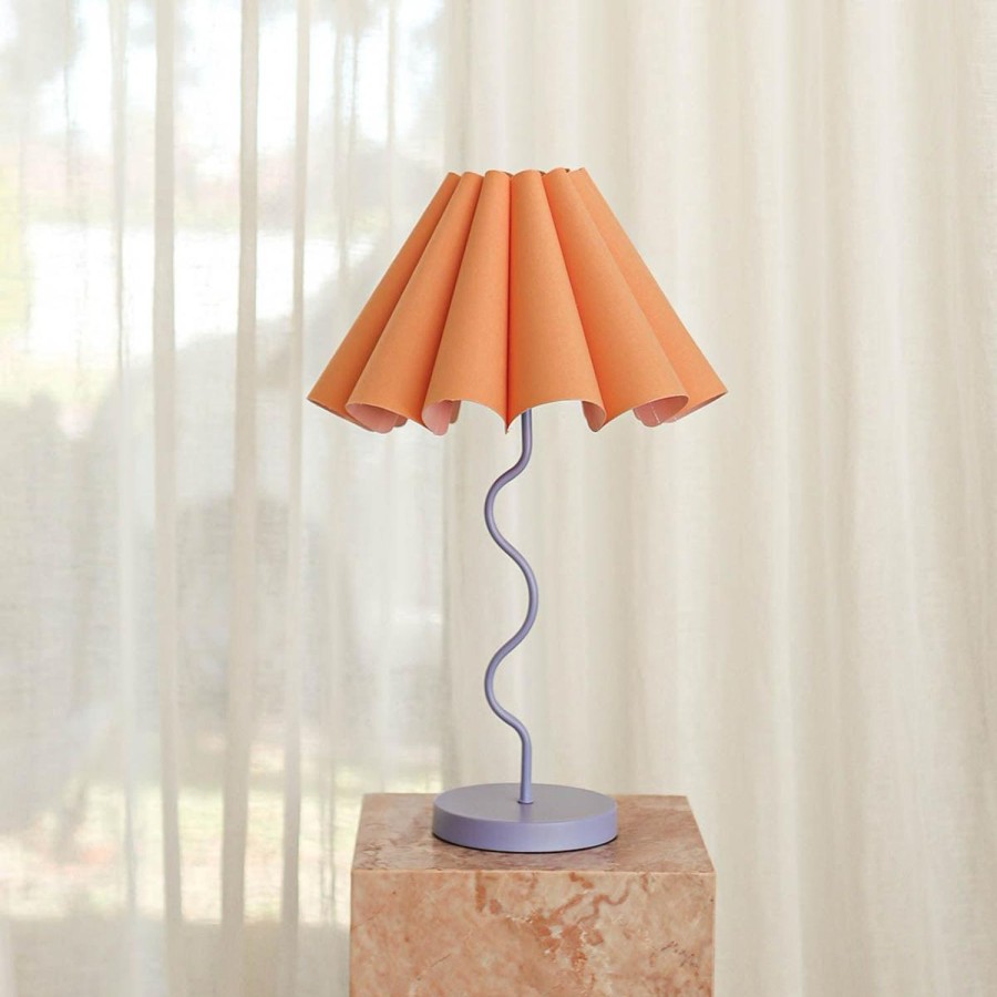 Lighting | Paola & Joy Cora Table Lamp - Peach / Purple