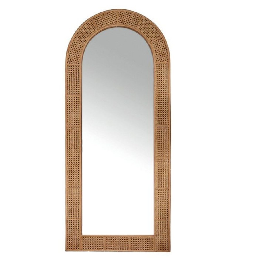 Mirrors | Coast To Coast Home Aloha Rattan Arc Floor Mirror - Natural