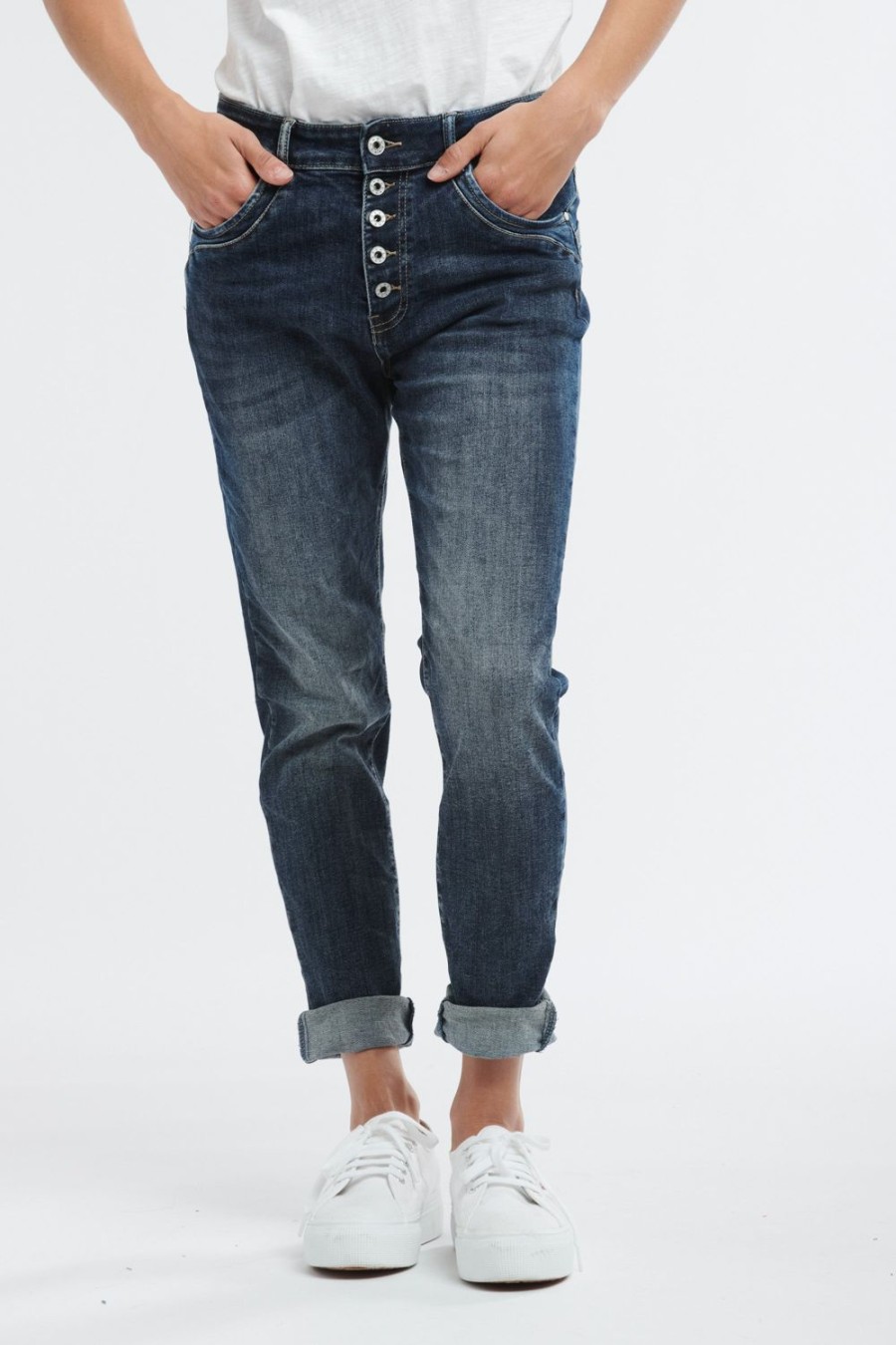 Jeans | Italian Star New Italian Star Jean - Dark Wash No Zip Pockets