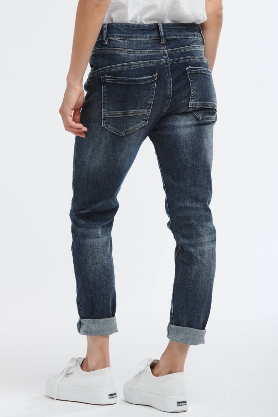 Jeans | Italian Star New Italian Star Jean - Dark Wash No Zip Pockets