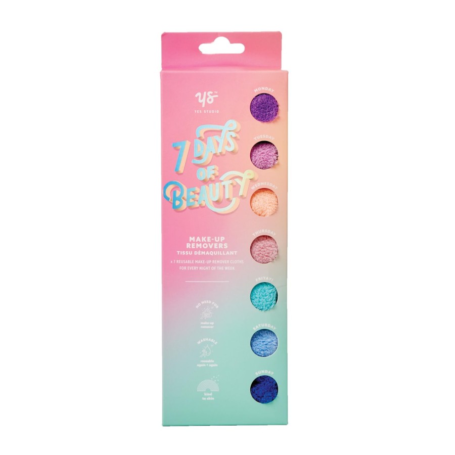 Beauty & Well-Being | Yes Studio 7 Days Of Beauty Face Cloths - Set Of 7