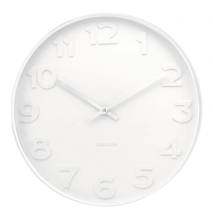 Wall Decor | Karlsson Mr White Wall Clock 51Cm