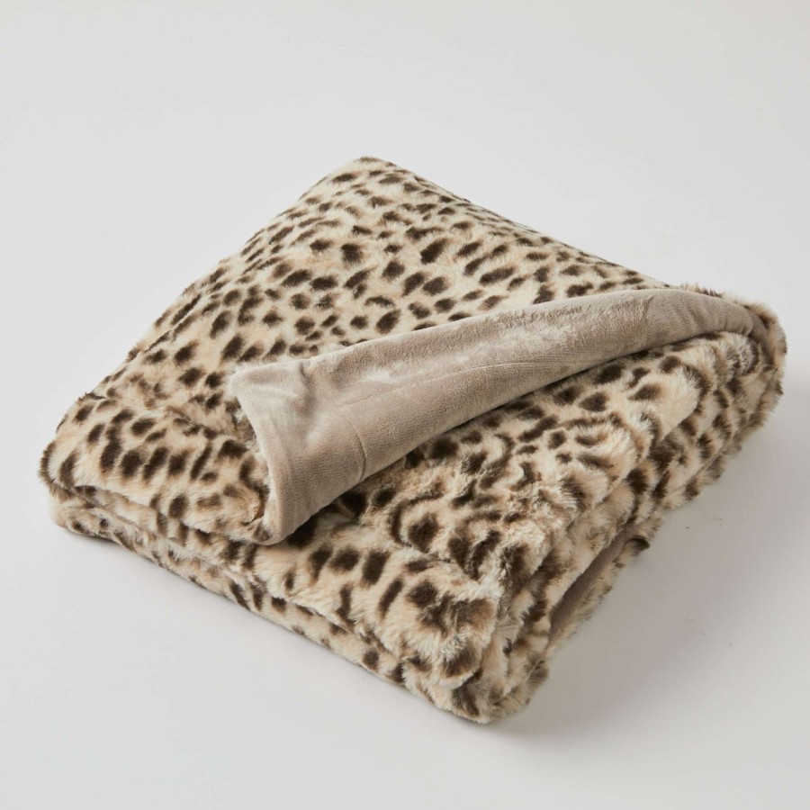 Nursery & Nurture | Pilbeam Living Muse Faux Fur Baby Blanket - Animal Print