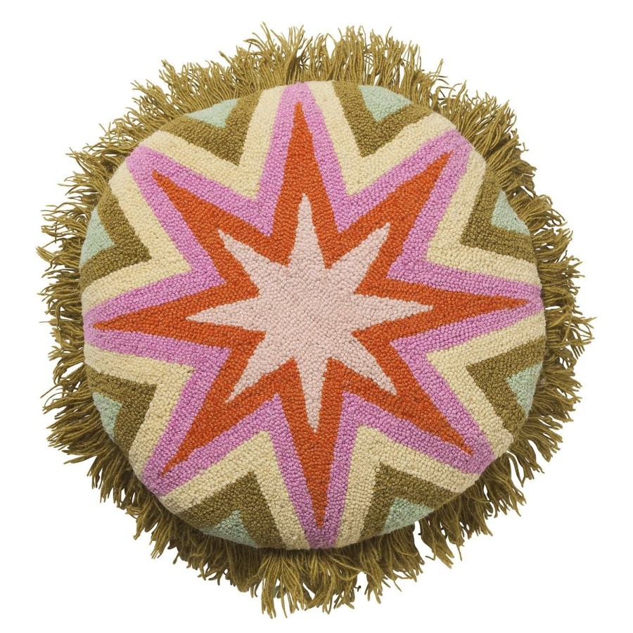 Soft Furnishings | Sage & Clare Acantha Punch Needle Cushion - Sage