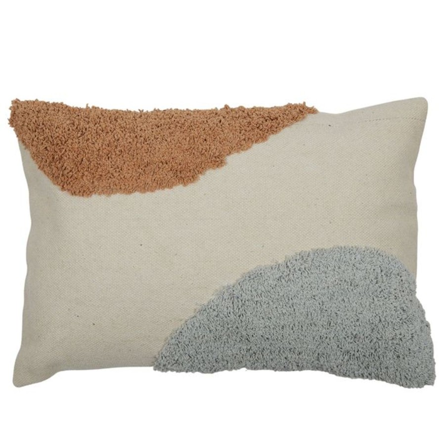 Soft Furnishings | Coast To Coast Home Anisah Cotton Cushion 40X60Cm - Tan/Blue