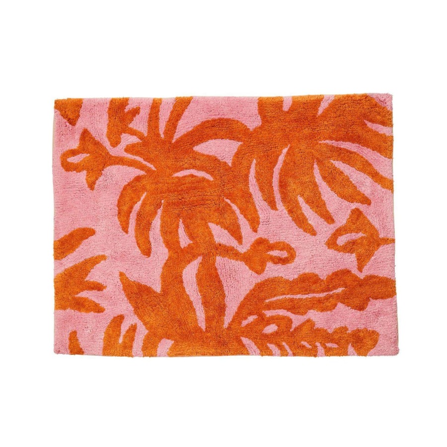 Soft Furnishings | Bonnie & Neil Leafy Rust Bath Mat