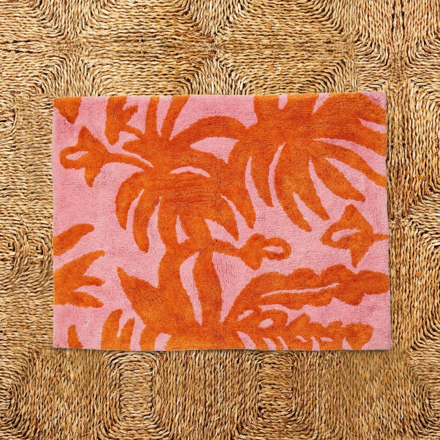 Soft Furnishings | Bonnie & Neil Leafy Rust Bath Mat