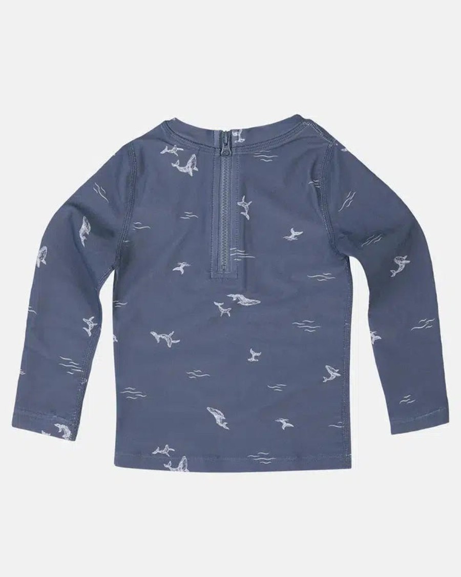 Clothing & Accessories | Toshi Swim Baby Rashie Long Sleeve Classic - Whales