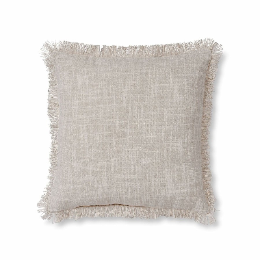 Soft Furnishings | Madras Link Eli Fringe Oatmeal Cushion 50X50Cm