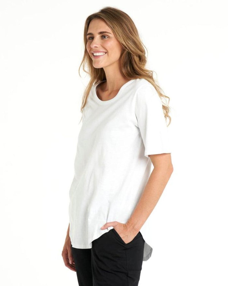 Tops | Betty Basics Ariana Tee - White