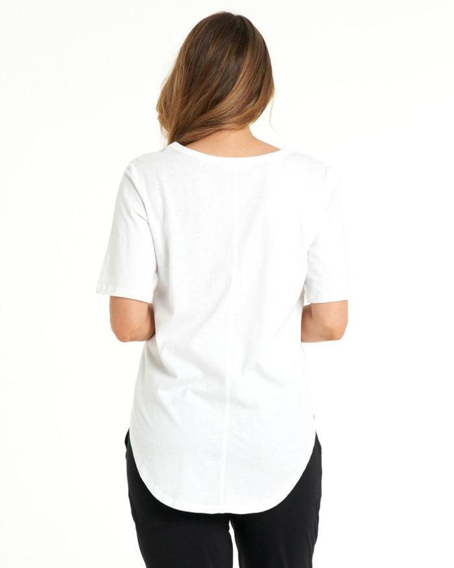 Tops | Betty Basics Ariana Tee - White