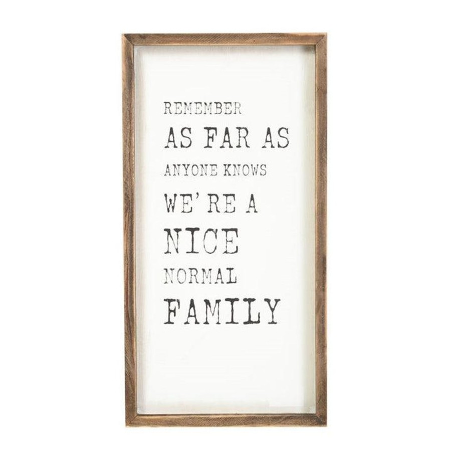 Wall Decor | Emporium We'Re A Normal Family Wall Decor