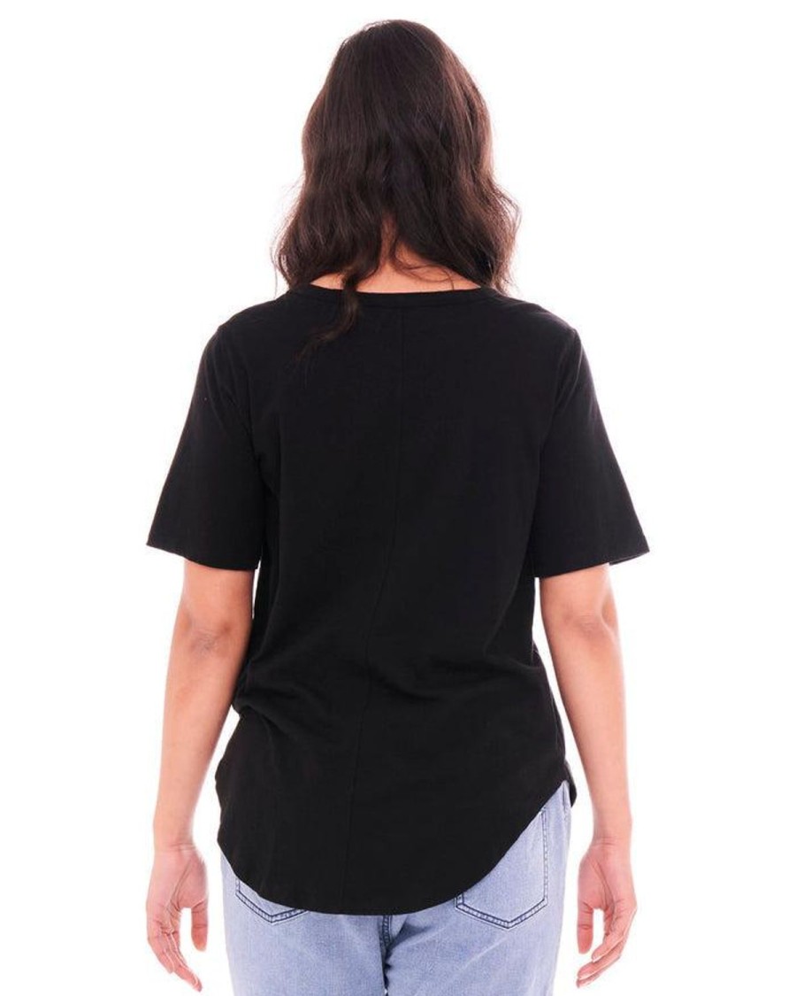 Tops | Betty Basics Ariana Tee - Black