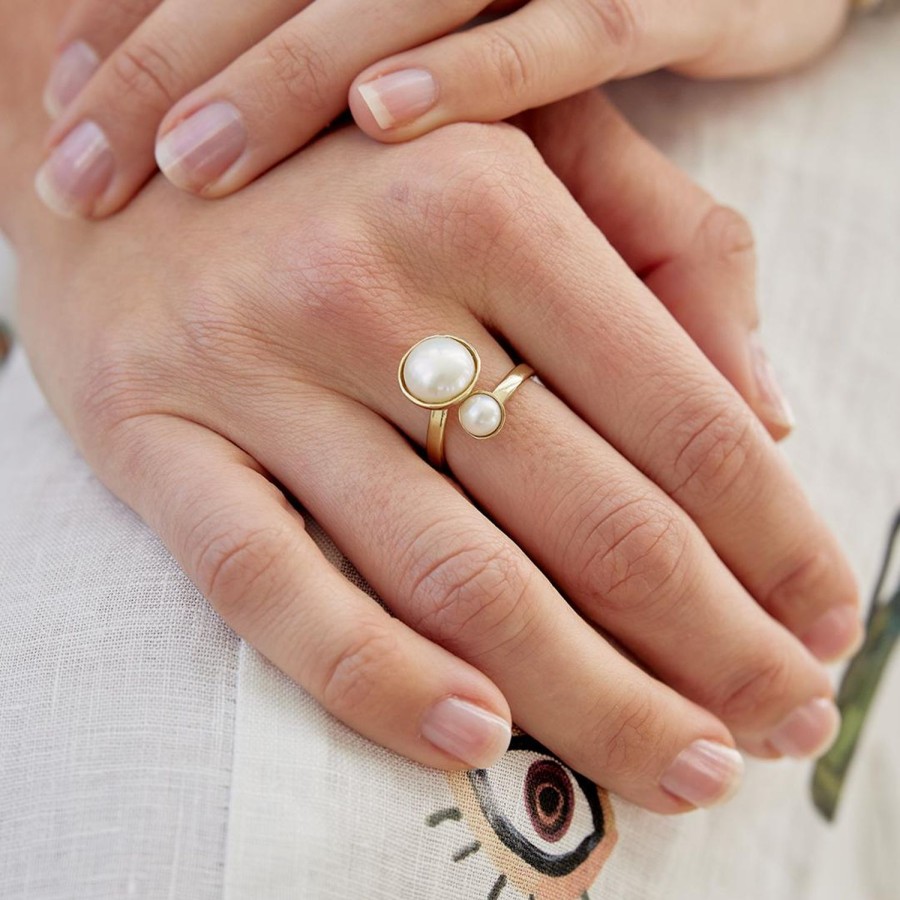 Jewellery | Palas Aphrodite Double Pearl Ring